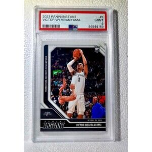 Victor Wembanyama 2023-24 Panini #5 NBA Rookie Basketball Card Spurs PSA 9 Mint